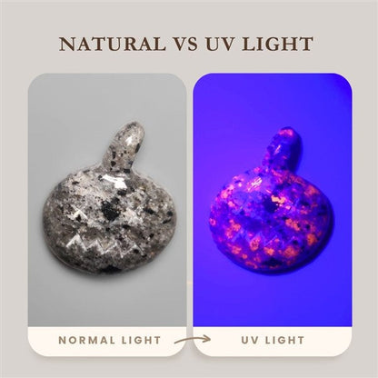 Yooperlite Jack-O-Lantern Carving (glows orange under UV Light)