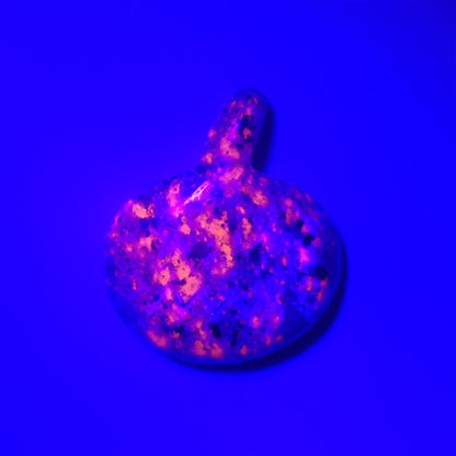 Yooperlite Jack-O-Lantern Carving (glows orange under UV Light)