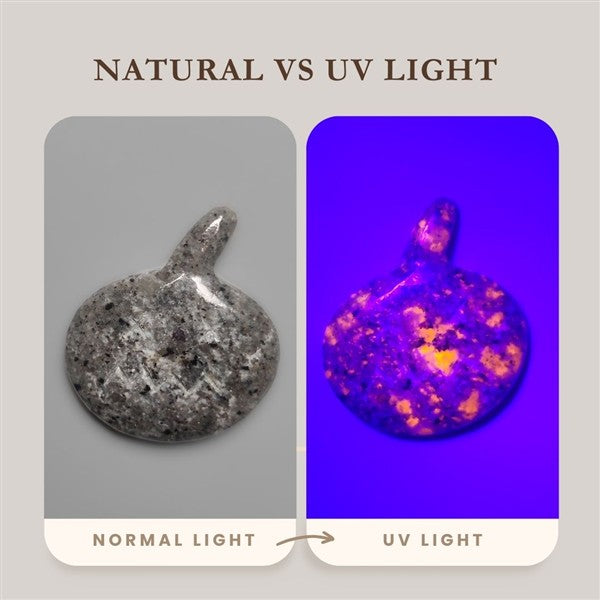 Yooperlite Jack-O-Lantern Carving (glows orange under UV Light)