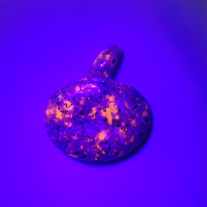 Yooperlite Jack-O-Lantern Carving (glows orange under UV Light)