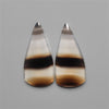 Black Banded Agates Pair