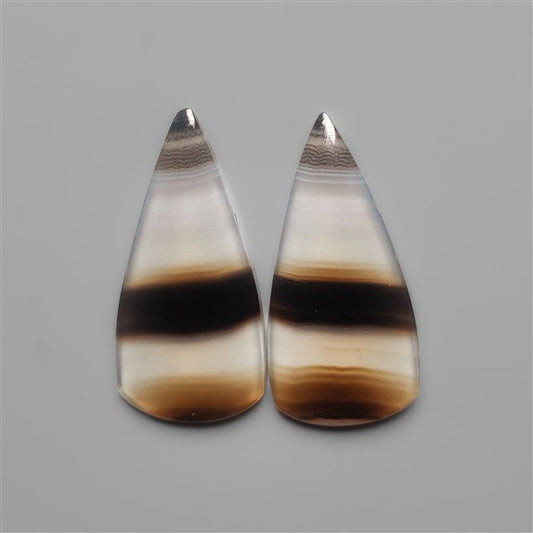 Black Banded Agates Pair