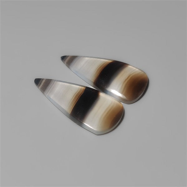 Black Banded Agates Pair