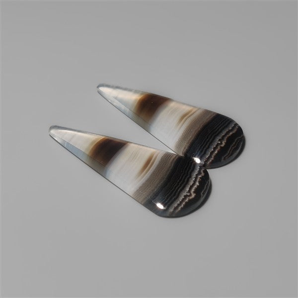 Black Banded Agates Pair