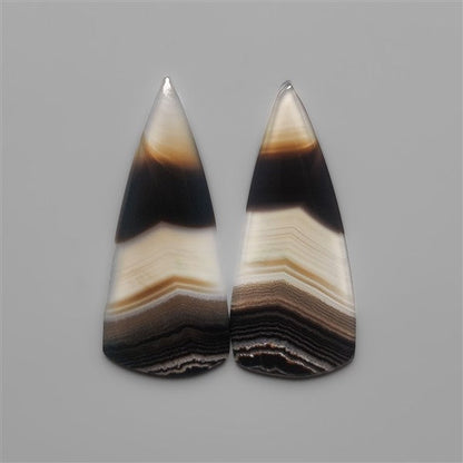 Black Banded Agates Pair