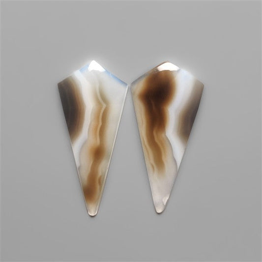 Black Banded Agates Pair