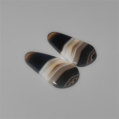 Black Banded Agates Pair