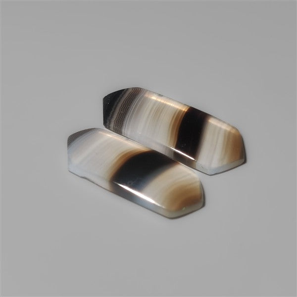 Black Banded Agates Pair