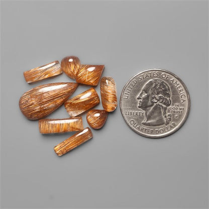 Copper Rutilated Quartz Lot