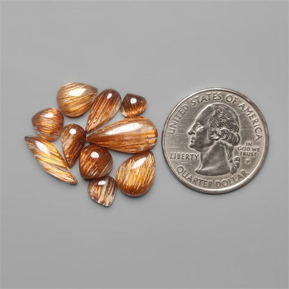 Copper Rutilated Quartz Lot