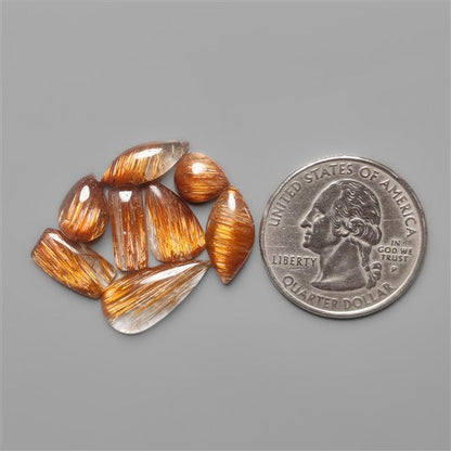 Copper Rutilated Quartz Lot