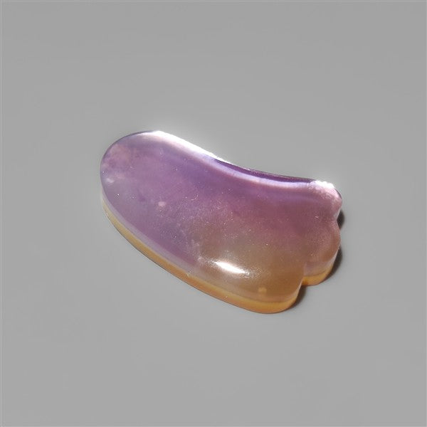 Amethyst With Mother Of Pearl Doublet Ghost Carving