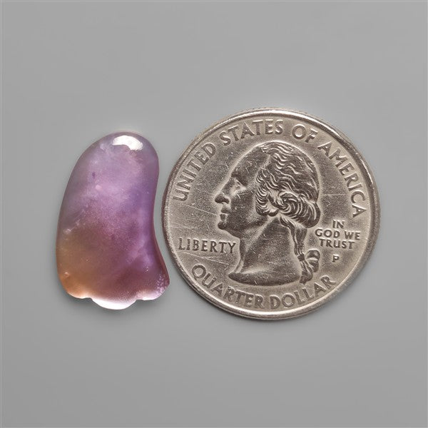 Amethyst With Mother Of Pearl Doublet Ghost Carving