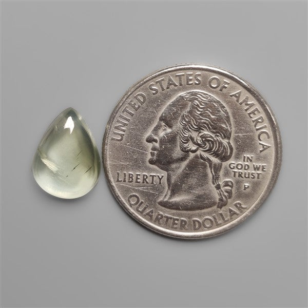 Gemmy Prehnite Drop Cabochon