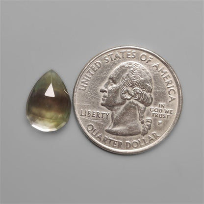 Rose Cut Himalayan Quartz With Black Mother Of Pearl Doublet
