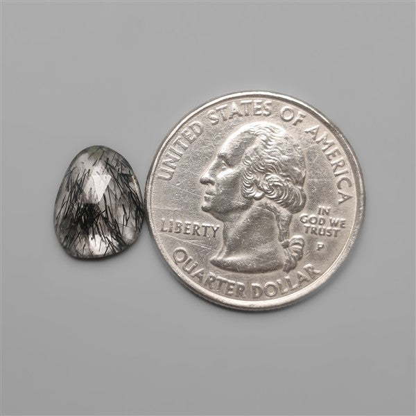 Rose Cut Black Rutile Quartz