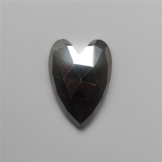 Rose Cut Hematite Heart