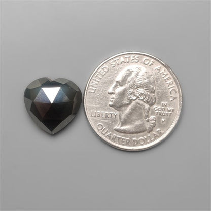 Rose Cut Hematite Heart