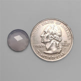 Rose Cut Namibian Chalcedony Round