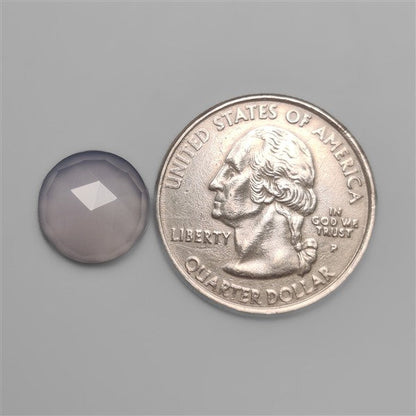 Rose Cut Namibian Chalcedony Round