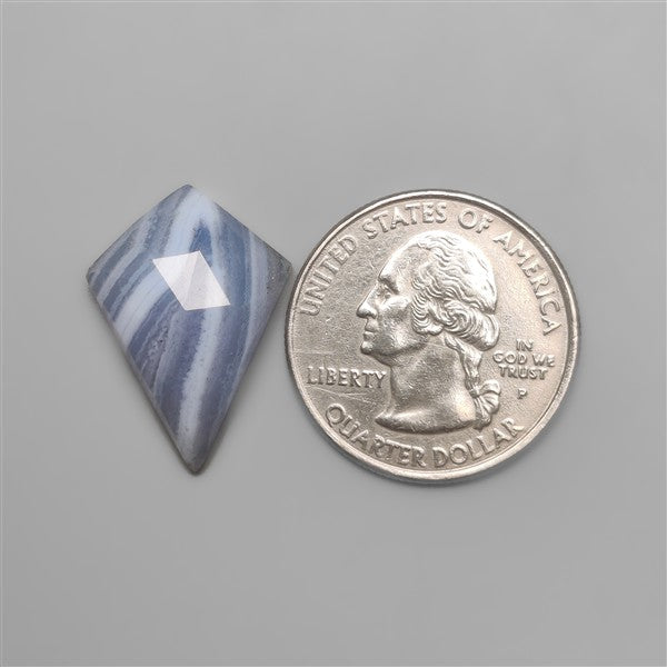 Rose Cut Blue Lace Agate
