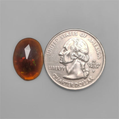 High Grade Rose Cut Ethiopian Black Opal Smoked
