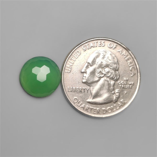 Honeycomb Cut Gemmy Chrysoprase