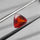 Faceted Hessonite Garnet Pyramid Shaped Cabochon