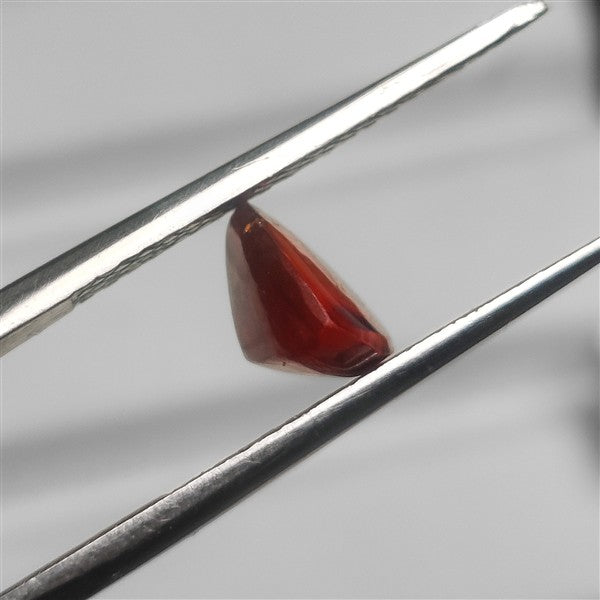 Faceted Hessonite Garnet Pyramid Shaped Cabochon