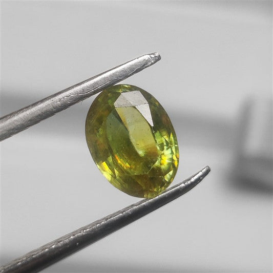 Faceted Green Sphene High Grade