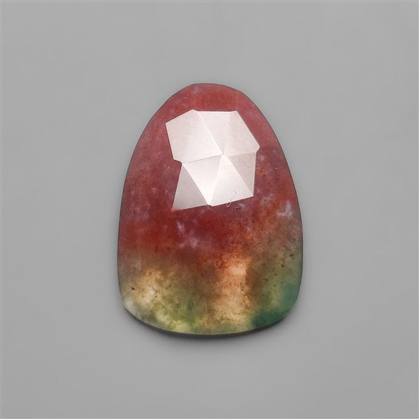 Rose Cut Red Moss Agate
