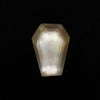 Rose Cut Quartz With Mother Of Pearl Doublet Coffin Carving