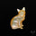 Mother Of Pearl Cat Carving