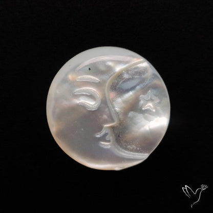 Mother Of Pearl Moonface Carving
