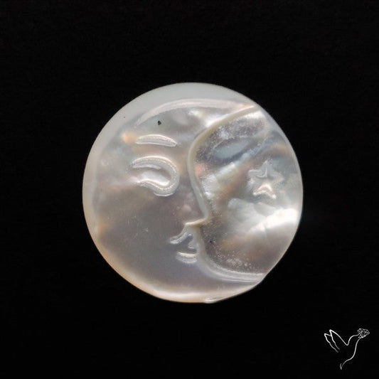 Mother Of Pearl Moonface Carving