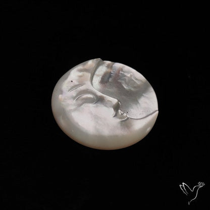 Mother Of Pearl Moonface Carving