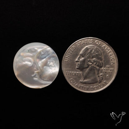 Mother Of Pearl Moonface Carving