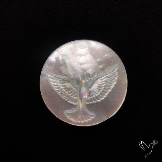 Mother Of Pearl Flying Eagle Carving