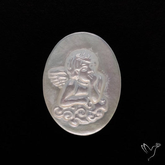 Mother Of Pearl Angel Carving