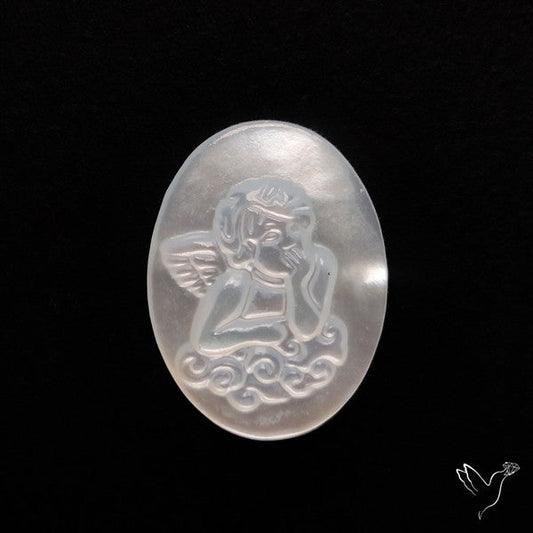 Mother Of Pearl Angel Carving