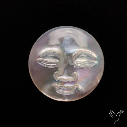 Mother Of Pearl Moonface Carving