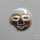 Black Mother Of Pearl Moonface Carving
