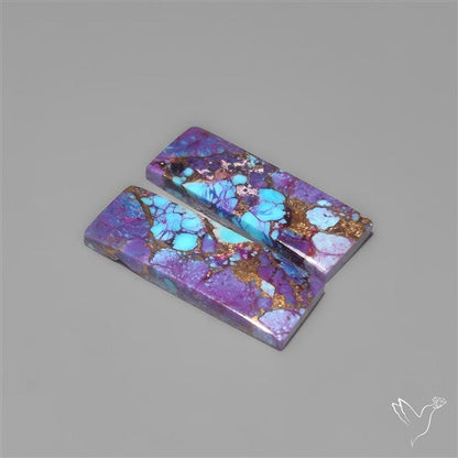 Purple Mohave Turquoise Pair