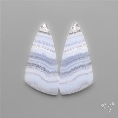 Blue Lace Agates Pair