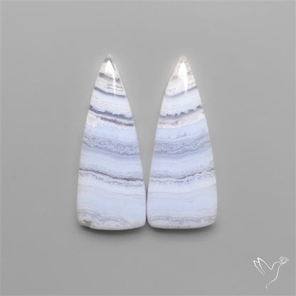 Blue Lace Agates Pair