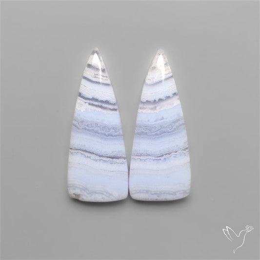 Blue Lace Agates Pair