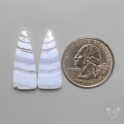 Blue Lace Agates Pair