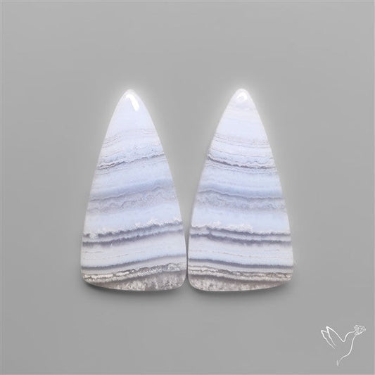 Blue Lace Agates Pair
