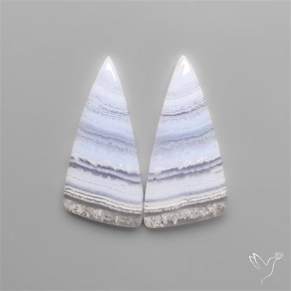 Blue Lace Agates Pair