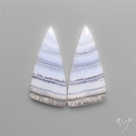 Blue Lace Agates Pair